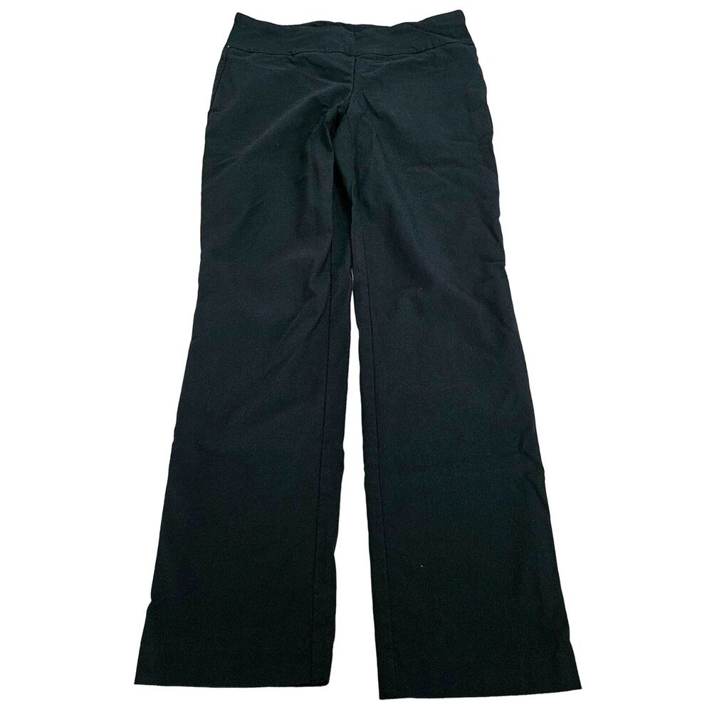 Hilary Radley Womens Slacks Black Size 6 Rayon Blend Pullon Stretch Pockets